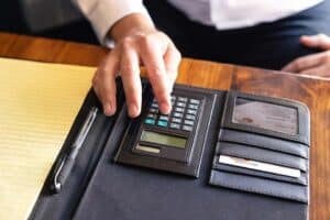 Accountant Calculating Tax Return